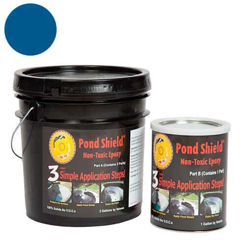 Pond Armor Pond Shield Non-Toxic Epoxy Paint - 3 Gallon COMPETITION BLUE gallery