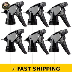 CarCarez Adjustable Trigger Spray Nozzles – 6 Pack Black