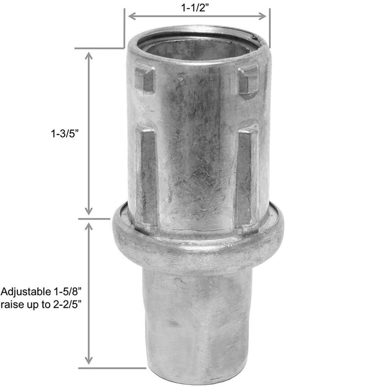 4 PCS Stainless Adjustable Flanged Feet Fits 15/8 Inch Tubing 31/2 Base gallery