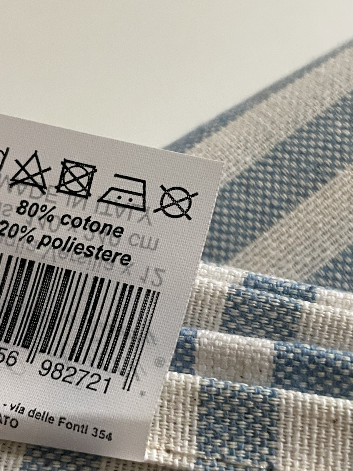 Italian Tablecloth, Blue And White gallery
