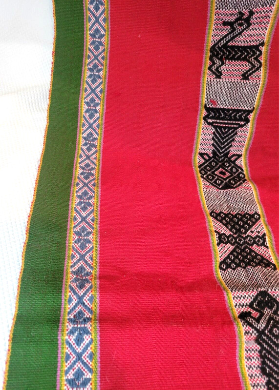 Peruvian Alpaca Wool Table Runner Andean Handwoven Traditional 68" x18" gallery