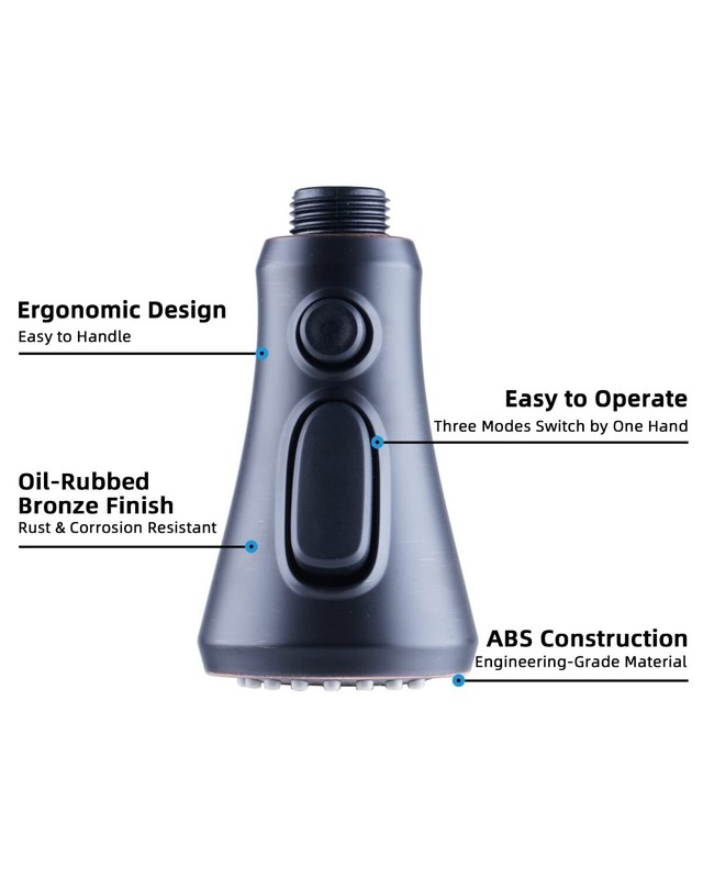 Pull Down Spray Head for Kitchen Faucet Compatible with Moen Delta,Kohler Faucet gallery