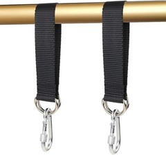 Outdoor Tree Swing Straps Hanging Kit – 2 Pack with Carabiners, 26cm/10