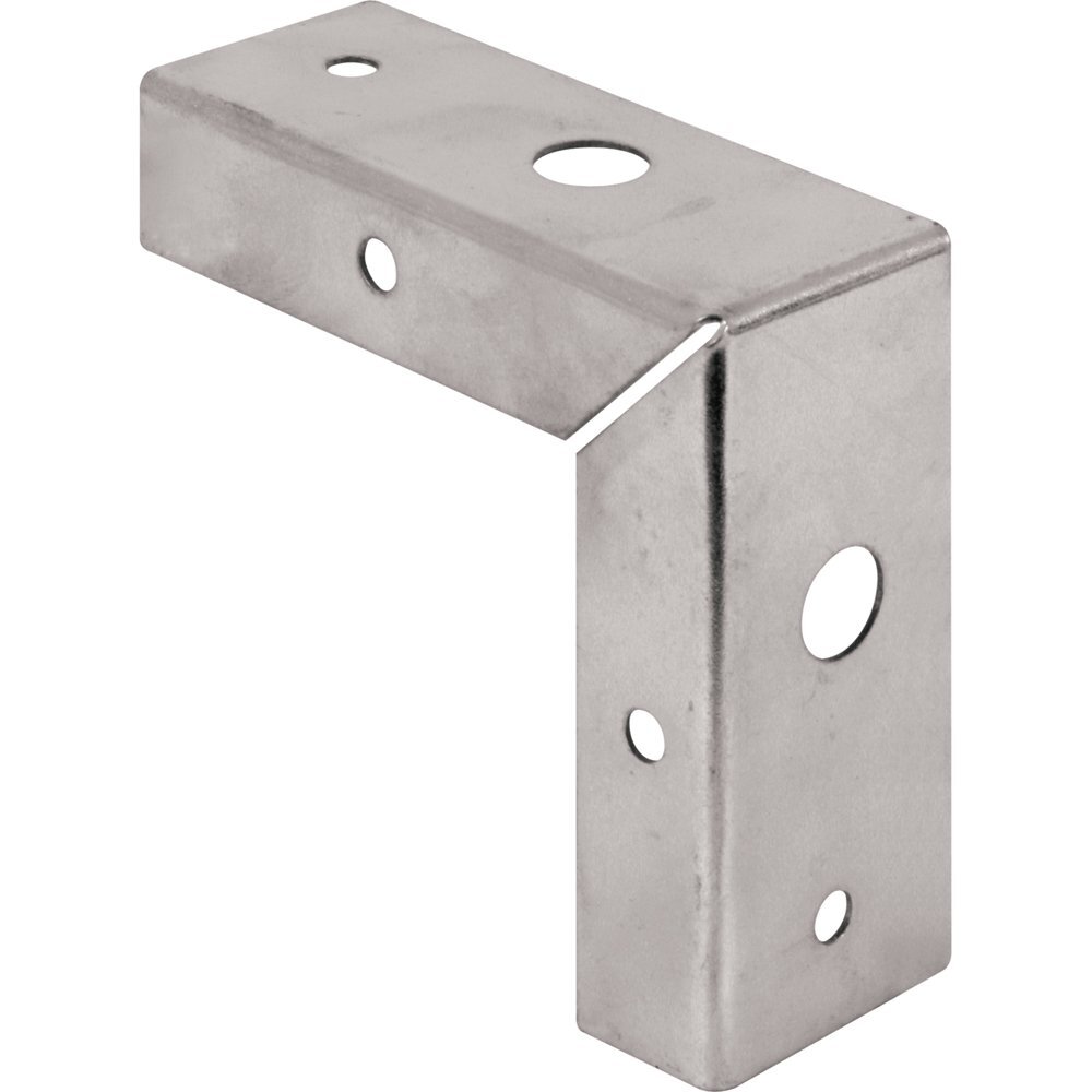 N 7195 13/8 In. Stamped Steel Constructed Bifold Door Corner Repair Bracket 2 P gallery
