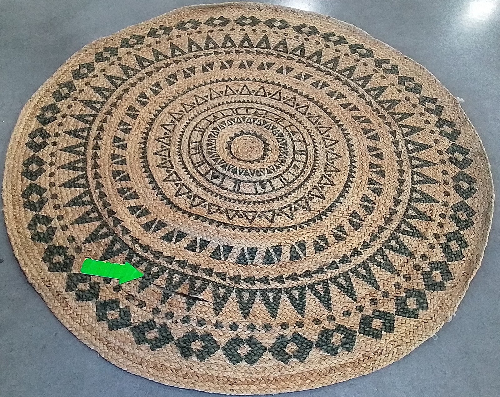 AQUA NATURAL 5'-0" x 5'-0" Broken Thread Rug, Reduced Price 1172769392 NF802A-5R gallery