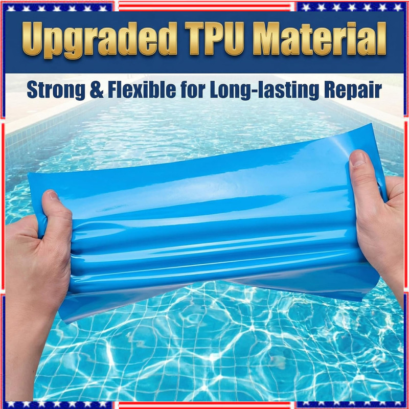 Extra Large Pool Liner Repair Patch 4X2.8Ft Self-Adhesive Vinyl Pool Patch Repai gallery
