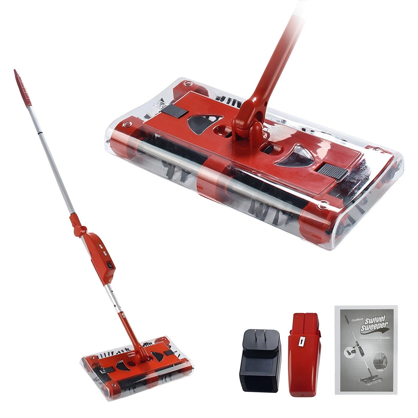 Cordless floor sweeper 45" rechargeable floor and carpet sweeper Vacuum Cleaner gallery