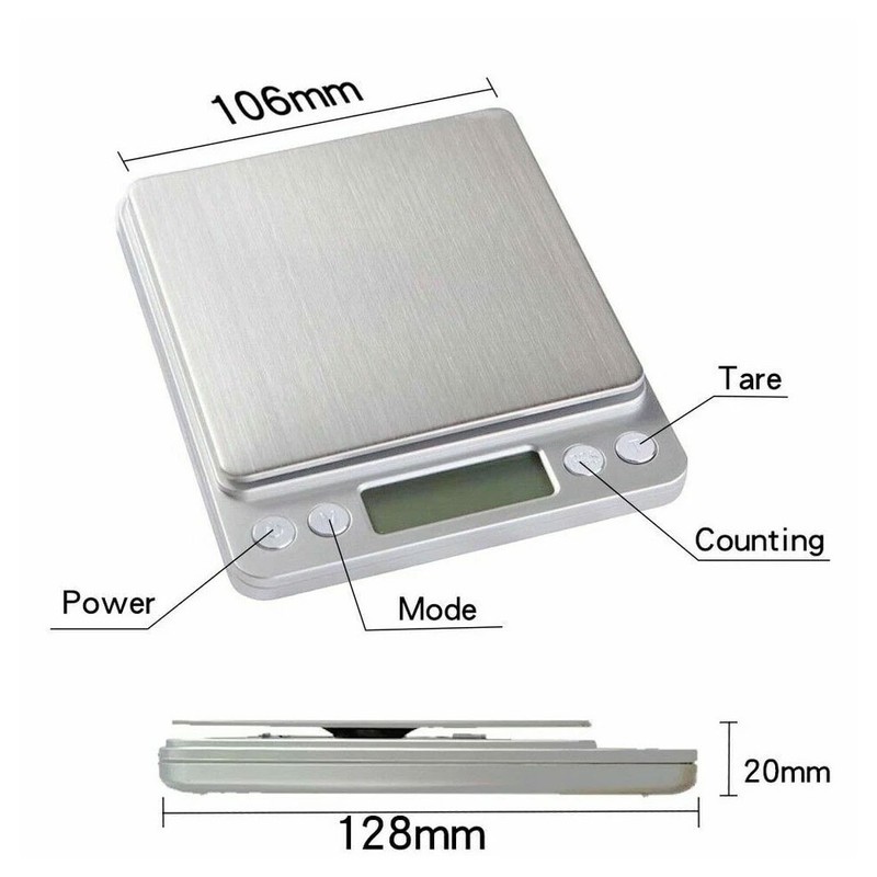 Digital Electronic Kitchen Food Diet Scale Postal Weight Balance 3KG / 0.1g gallery