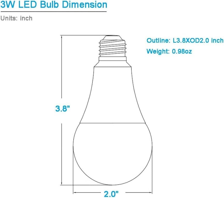 12V-60V LED Light Bulb Low Voltage 12 Volt AC DC Light Bulb, Light Color 3000K S gallery
