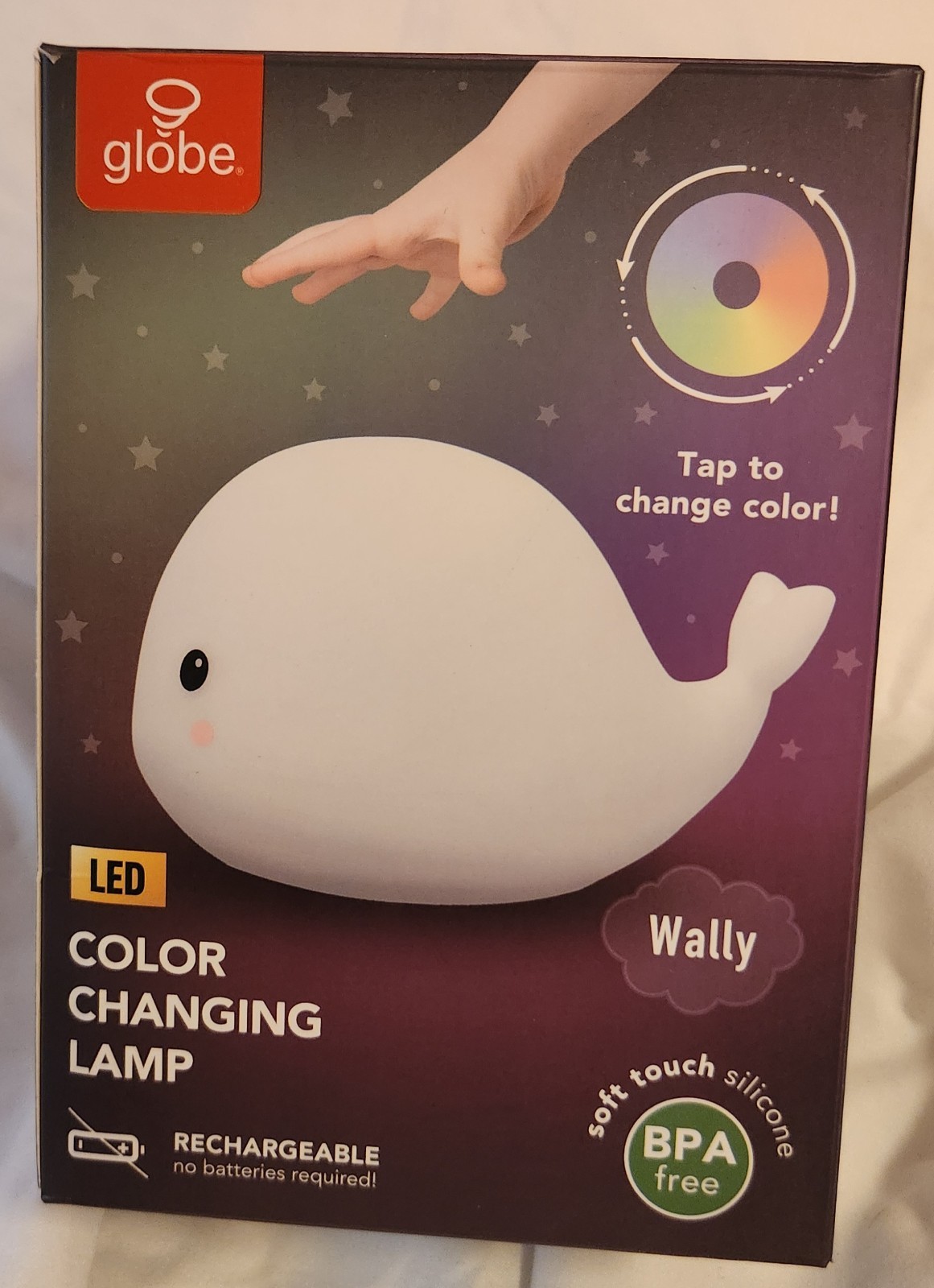 NEW Globe LED Rechargeable Color Changing Lamp "Wally" (No Batteries Required!) gallery