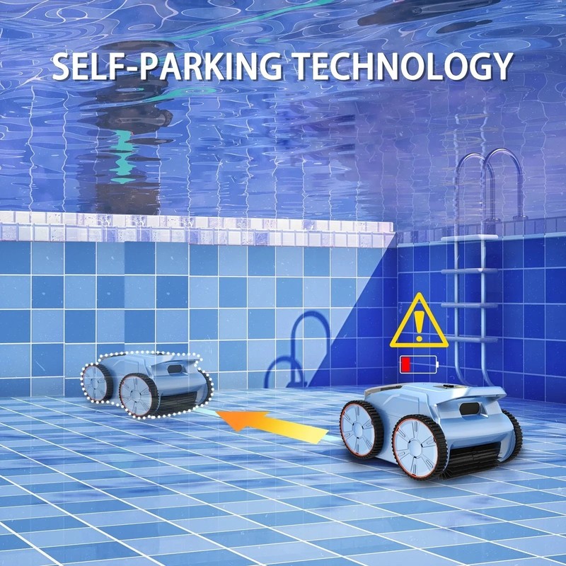 Seauto SAT20 Robotic Pool Vacuum Cleaner Sonar Navigation for Inground Pools NEW gallery