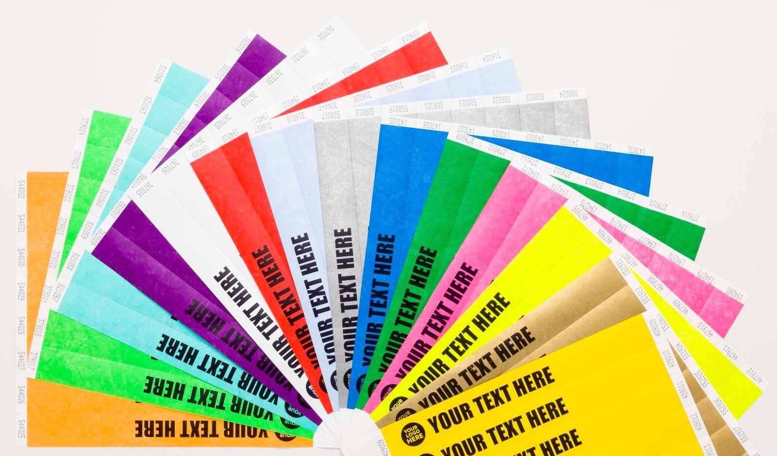 TYVEK WRISTBANDS, 1" & 3/4", Plain, custom print, personalised, paper, event gallery