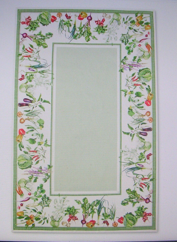 WILLIAMS SONOMA GARDEN VEGETABLE TABLECLOTH 100% COTTON 70X108 INCHES NEW W/TAGS gallery