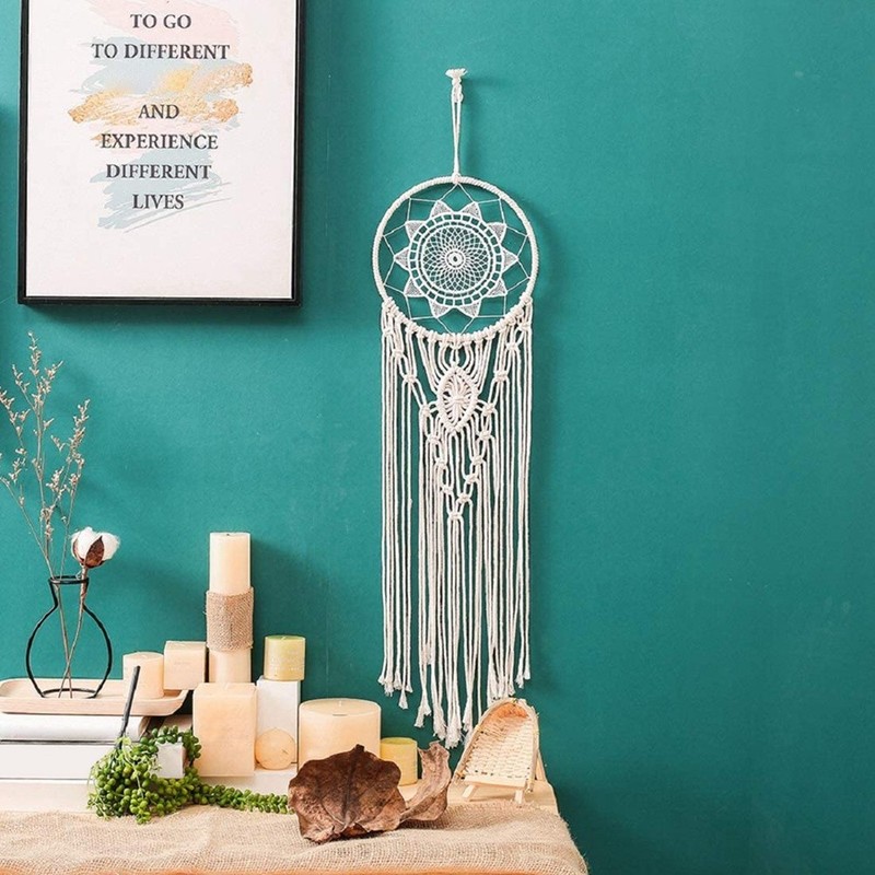 1pc Circle Macrame Kit Macrame Wall Hanging Supplies S9N15679 gallery