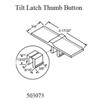White Thumb Button Tilt-in Latch 3/4x2-17/32" 2 Prong gallery