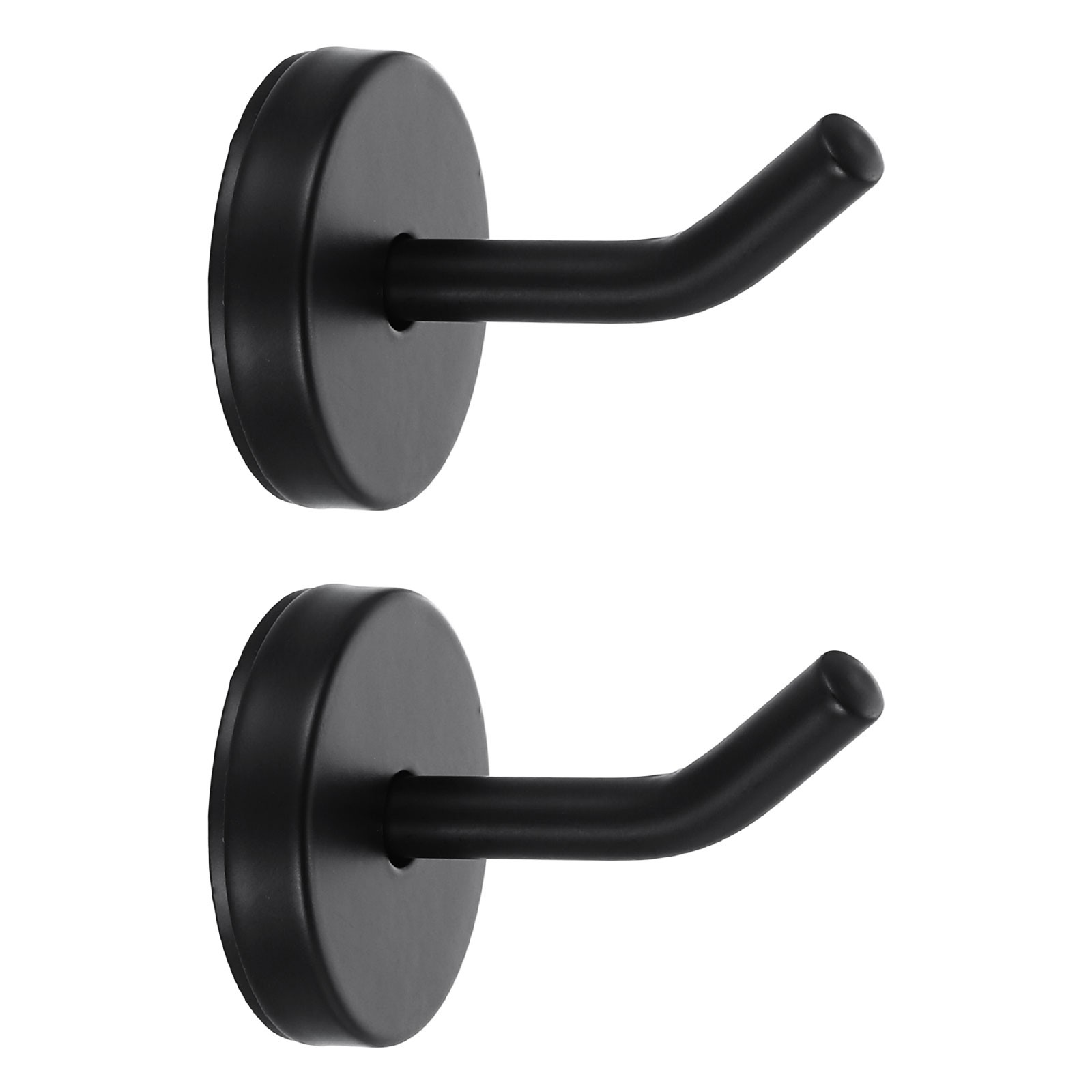 2Pcs 2 Inch Coat Hooks Stainless Steel Long Nose Wall Mount Hook Black gallery