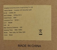 36W LED Security Motion Sensor Outdoor Lights Bright 3600lm 5000K Daylight IP