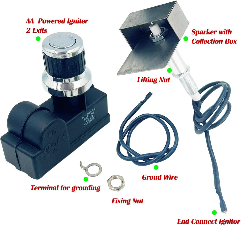 AA Igniter Kit for Broilmaster D P Series Spark Generator Electrode Collector gallery