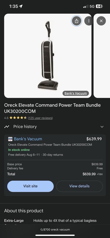 Oreck Elevate Command Bagged Vacuum Cleaner UK30200 gallery
