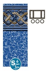 Smartline Rectangular Mystri Beaded 4′ Flat Bottom Liner for use w/ Kayak Pools®