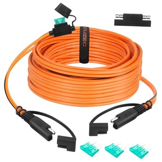 SAE to SAE Extension Cable, 12AWG Quick Disconnect Connector, 30A 17ft/518cm gallery