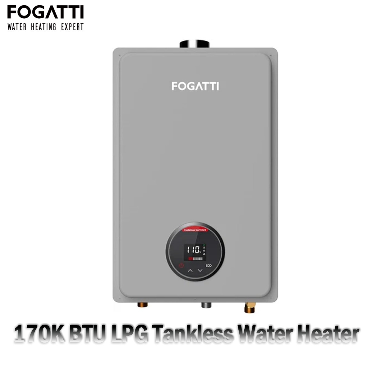 FOGATTI 24L Tankless Water Heater Propane Gas 170,000 BTU 7.5 GPM Whole House gallery