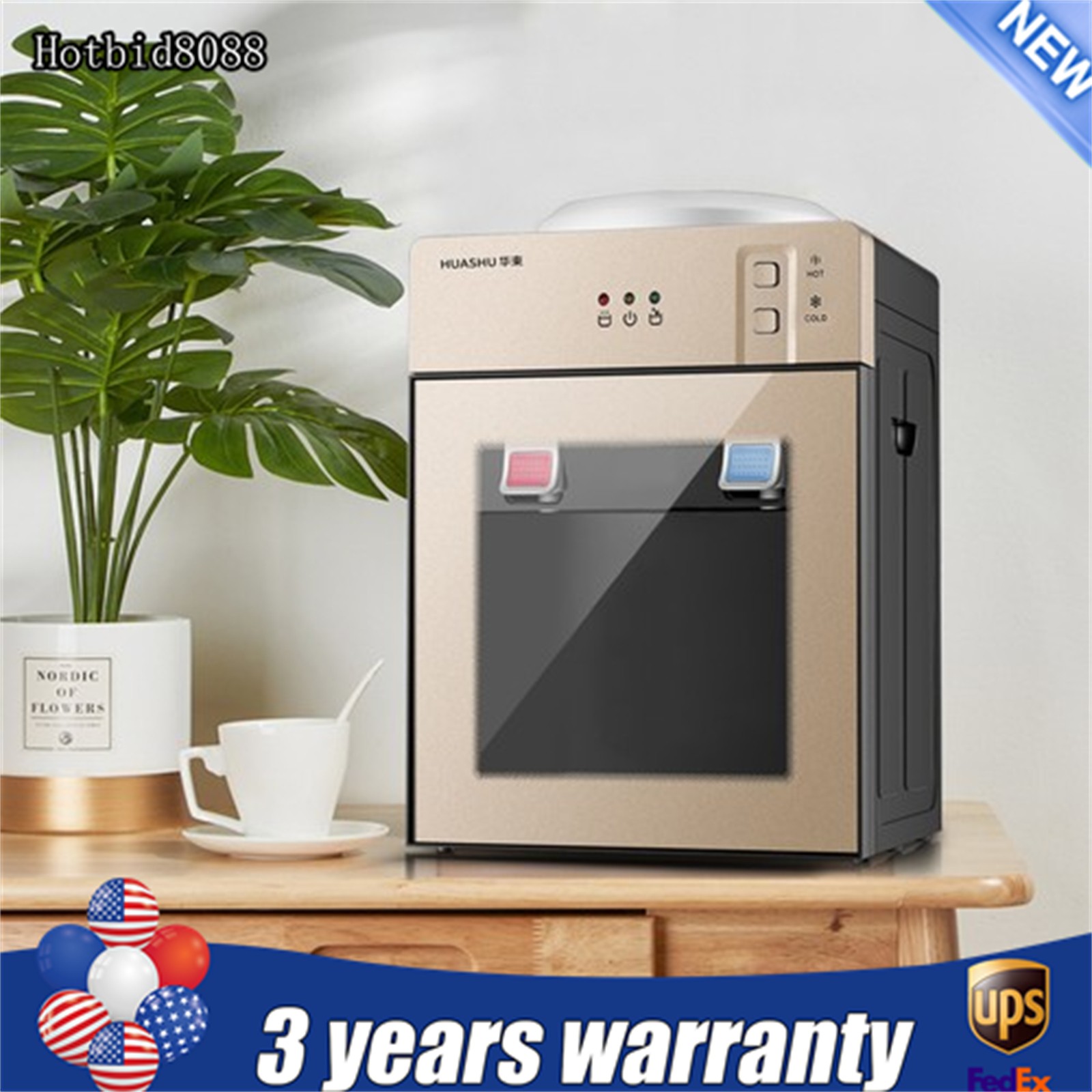 Top Loading Countertop Water Dispenser Hot Cold Water Cooler Drinking Machine gallery
