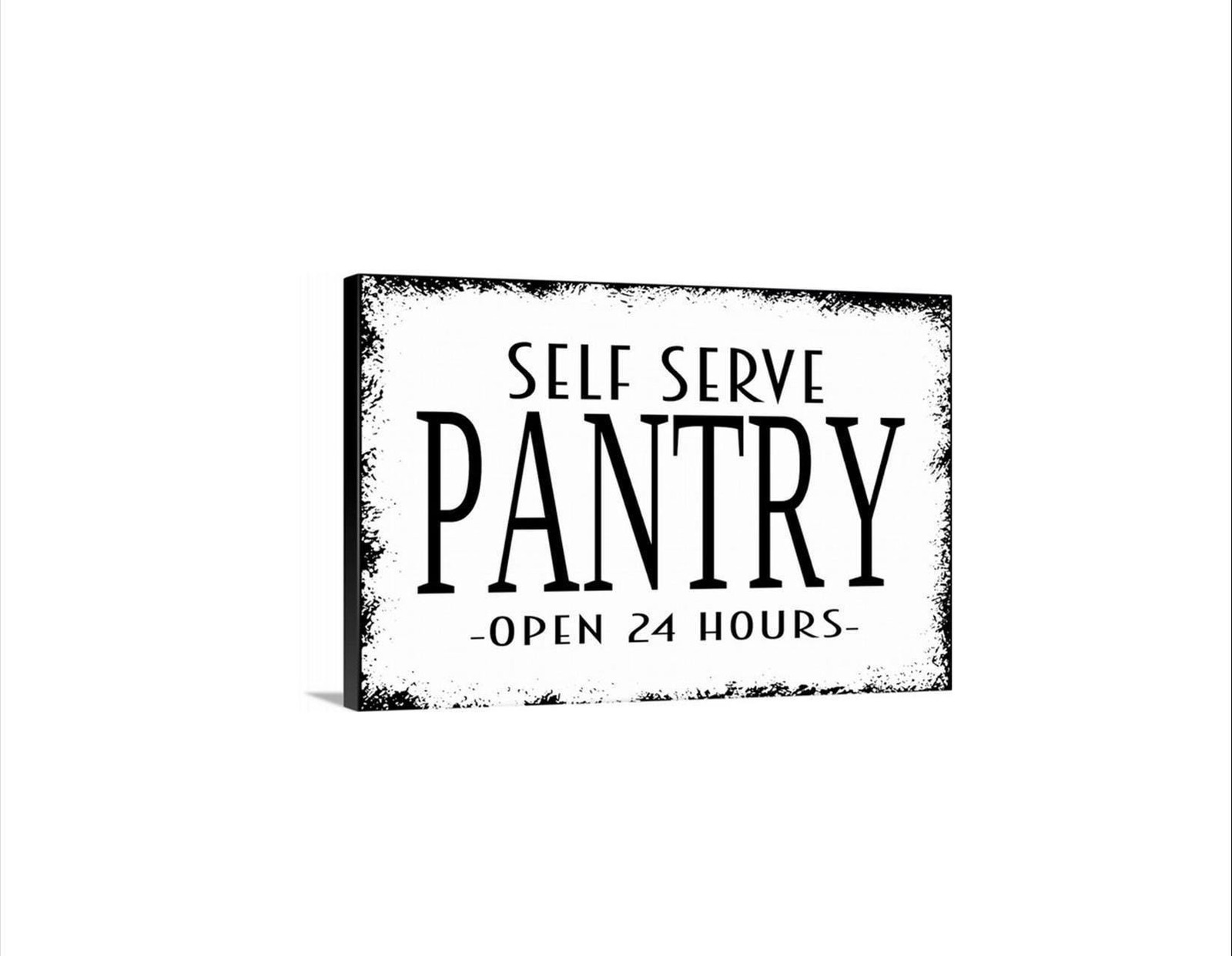 Self Serve Pantry Open 24 Hours Sign – Farmhouse Kitchen Wall Decor – Bed gallery