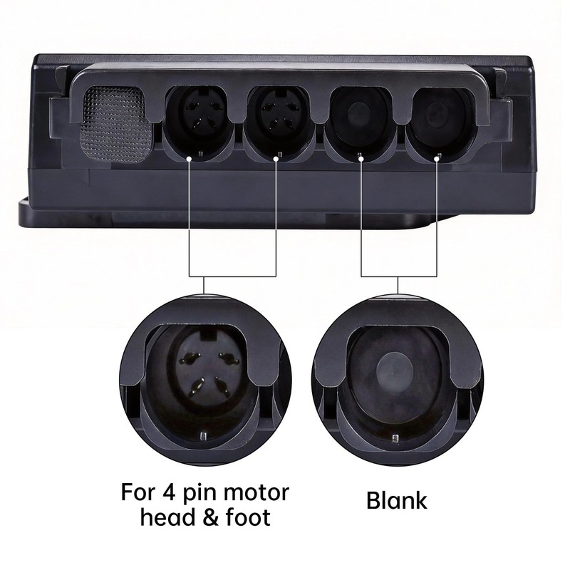 Adjustable Bed Control Box with Remote Replacement - 4 Pin Head & Foot Motor gallery