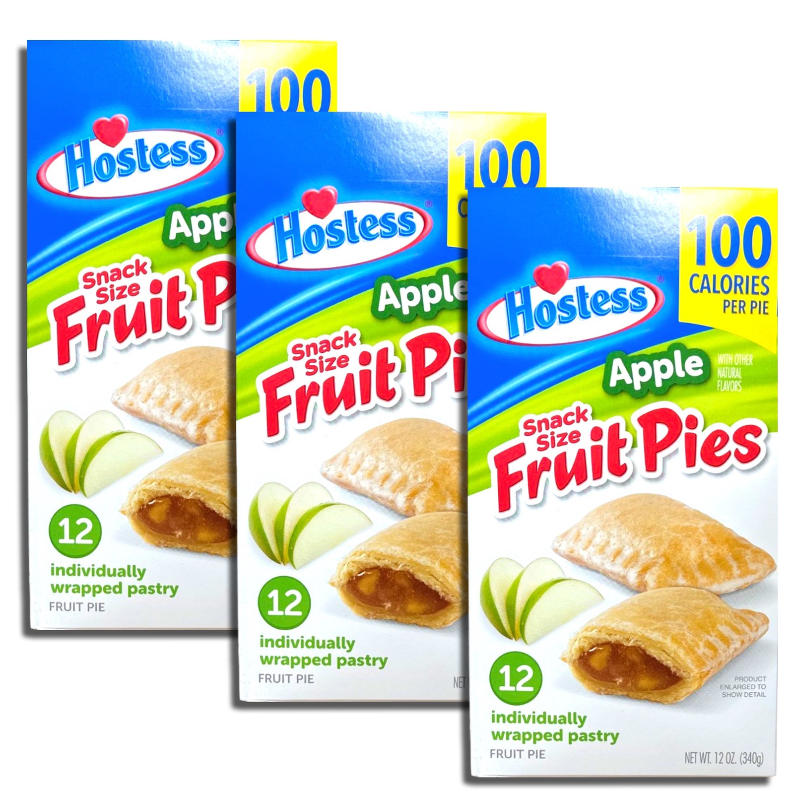 Hostess Snack Size 100 Calorie Mini Fruit Pies | 12 Count Box | Apple | Pack of gallery
