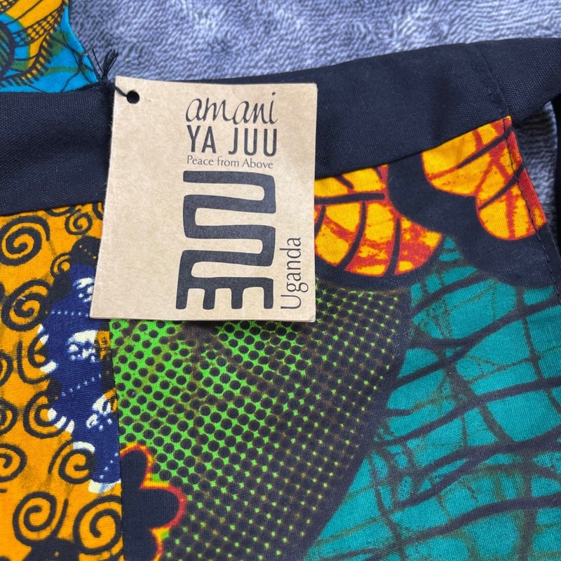 Amani Ya Juu Uganda Patchwork Apron Fair Trade African Wax Print Multicolor New gallery