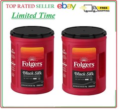 2 PACK – Folgers Dark Roast Ground Coffee, Black Silk 40.3 oz (Total 80.60 oz)