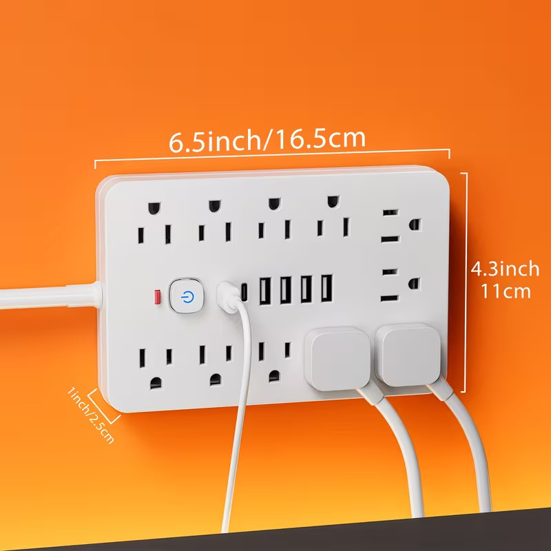 17-in-1 Surge Protector Power Strip with 11AC Outlets, 4USB & 2 Type-C Ports gallery