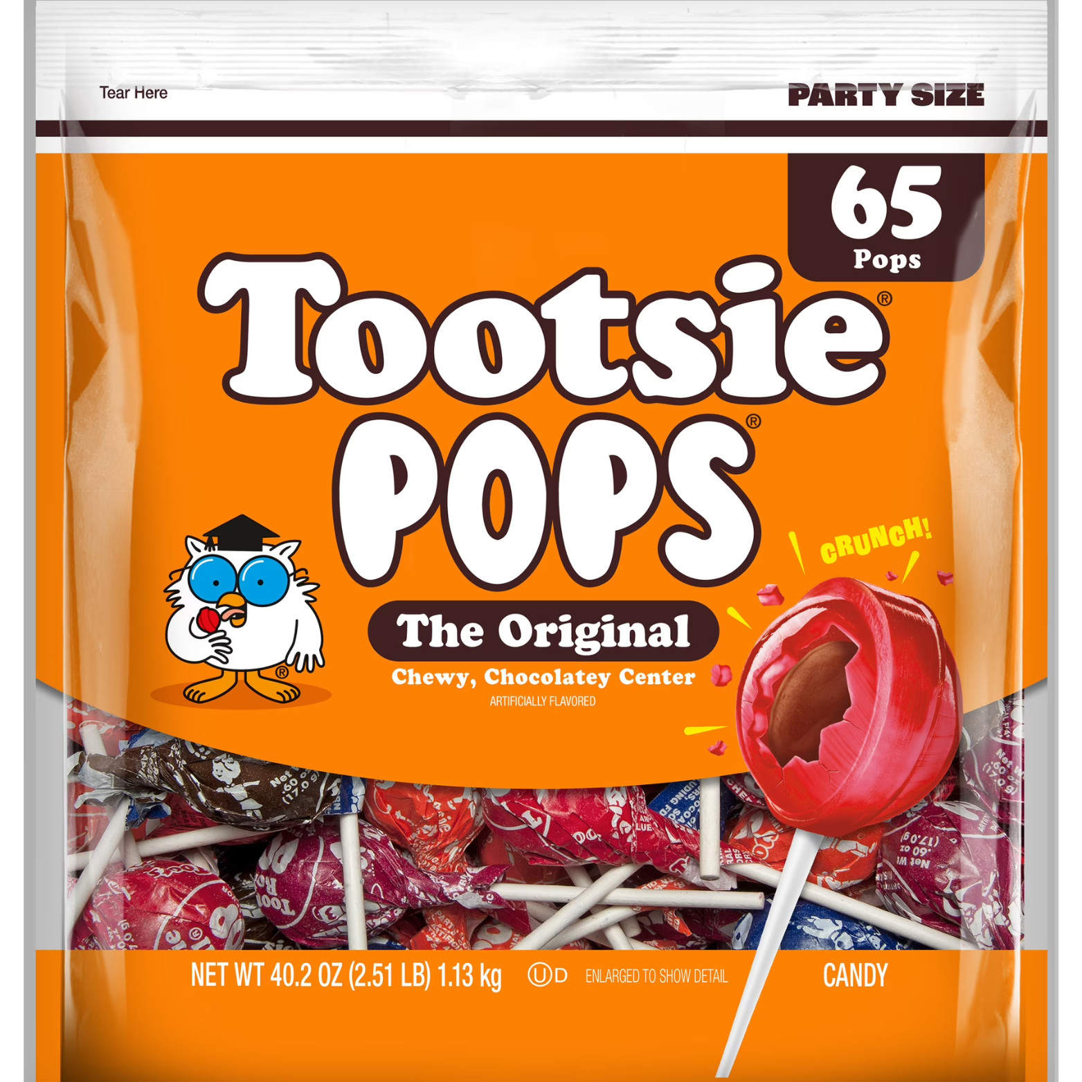 Tootsie Pops, The Original, Assorted Peanut Free and Gluten Free Lollipops, 65 C gallery