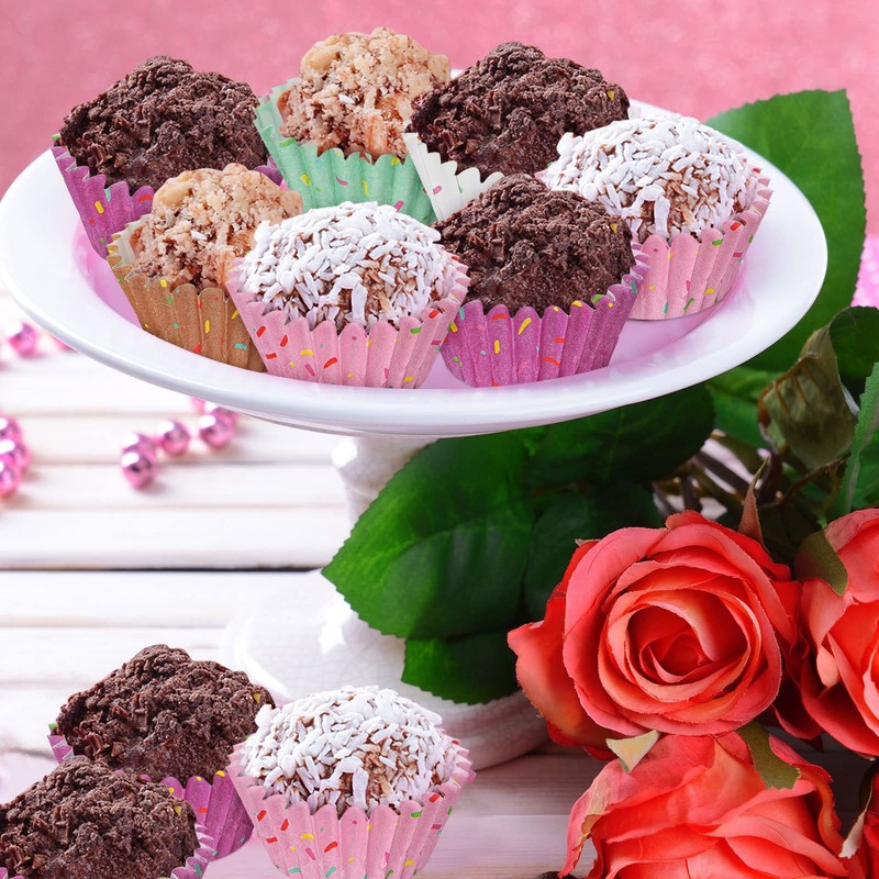 600 Count Icing Design Mini Cupcake Liner Baking Cups Paper Small Candy Cups ... gallery