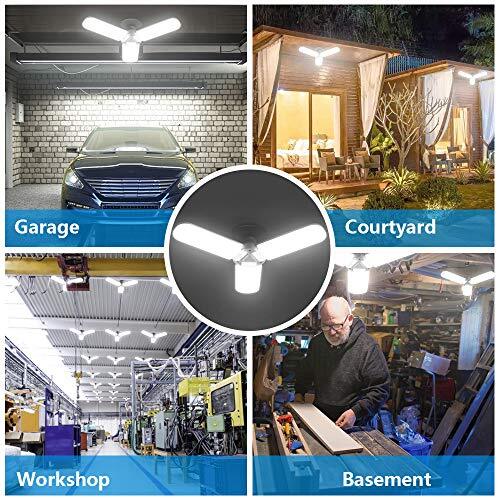 Strong Triburst Multi-Directional 6000 Lumen Super Bright LED Garage Light gallery