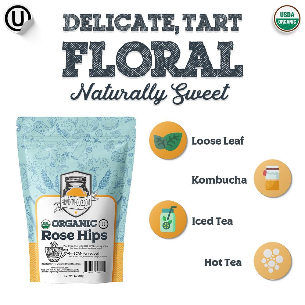 Fermentaholics USDA Certified Organic Dried Rose Hips gallery