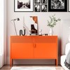 Cofar 25"H Metal Storage Cabinet with 2 Mesh Doors,Adjustable Shelves,for Office gallery