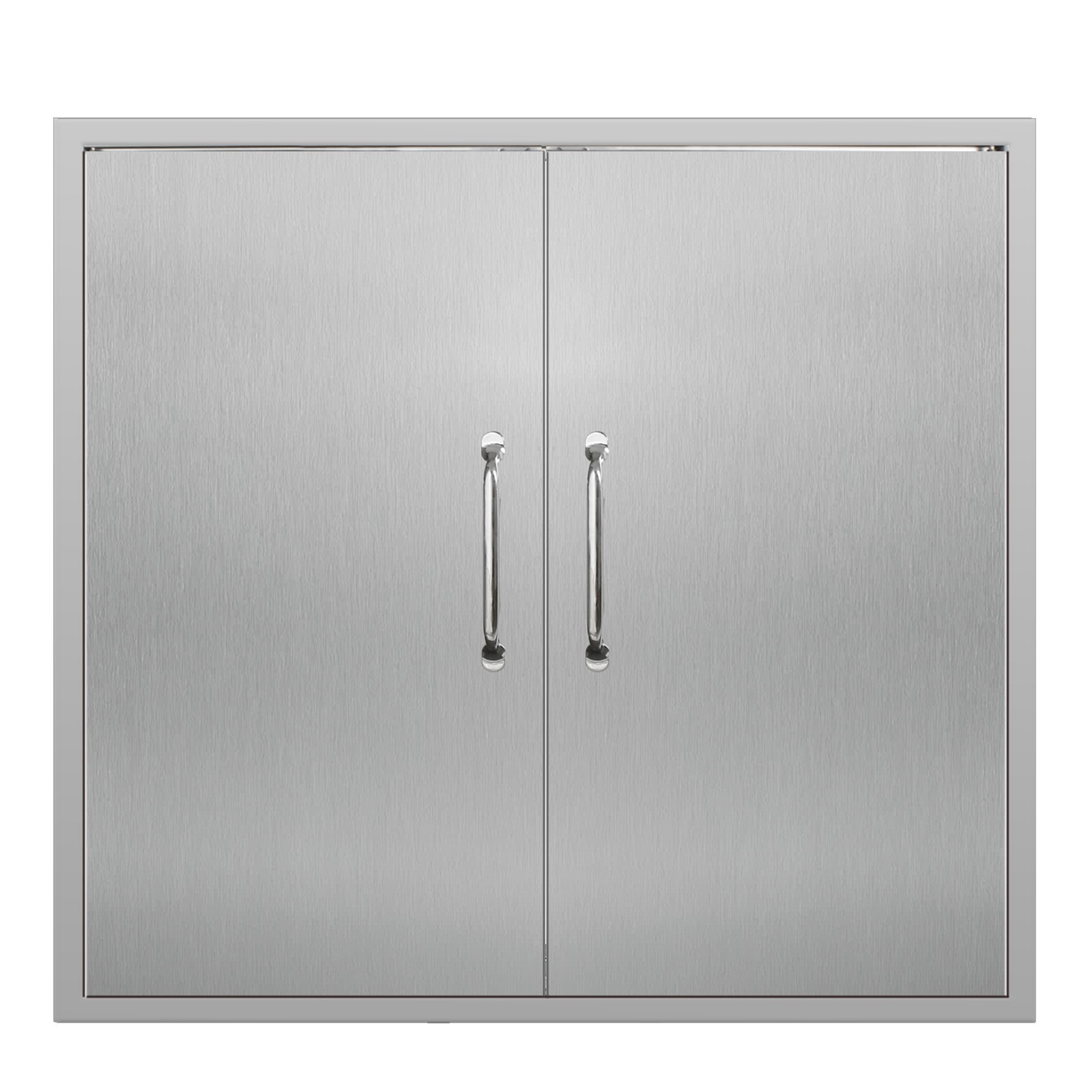 Outdoor Kitchen Doors with Handle Stainless Double Access Flush Mount Door gallery