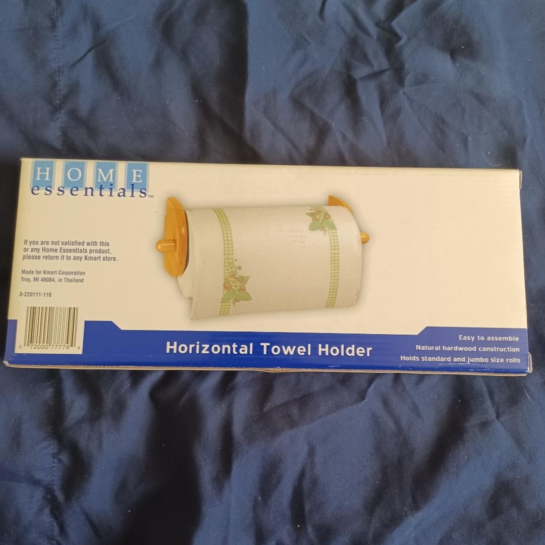 Kmart Home Essentials Easy To Assemble Natural Hardwood Horizontal Towel Holder gallery