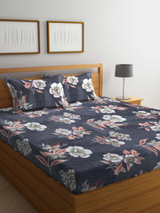 Cotton Blend Double Bedsheet with 2 Pillow Cover IB 42