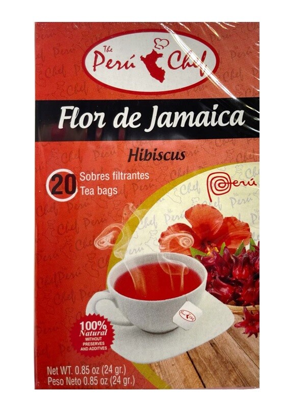 Peru Hibiscus Tea/Sorrel Te Flor de Jamaica Natural Antioxidant (40Tea Bags) gallery