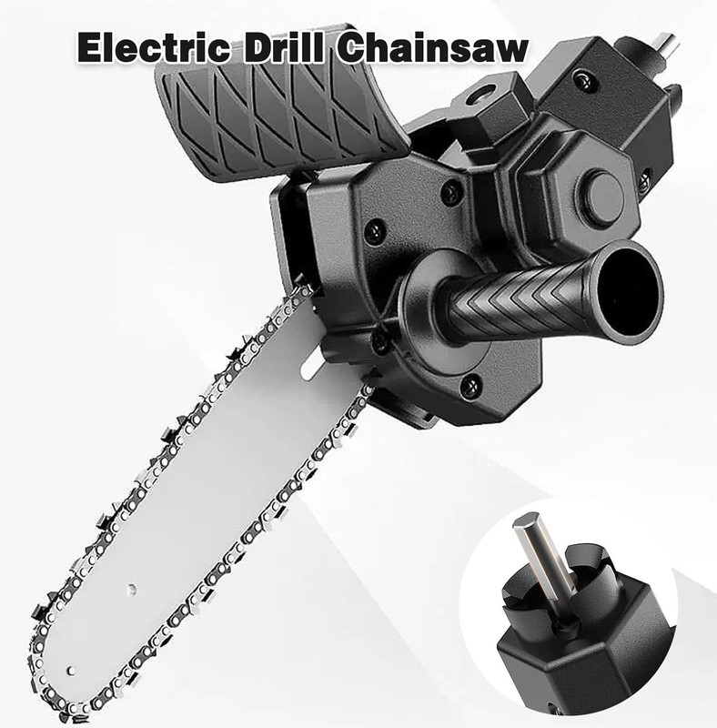 Transform Your Drill: 6-Inch Electric Drill Chainsaw Attachment for Wood Cutting gallery