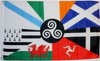 3x5 European Celtic Nations Flag 3 by 5 Foot Ireland Scotland Wales Brittany gallery