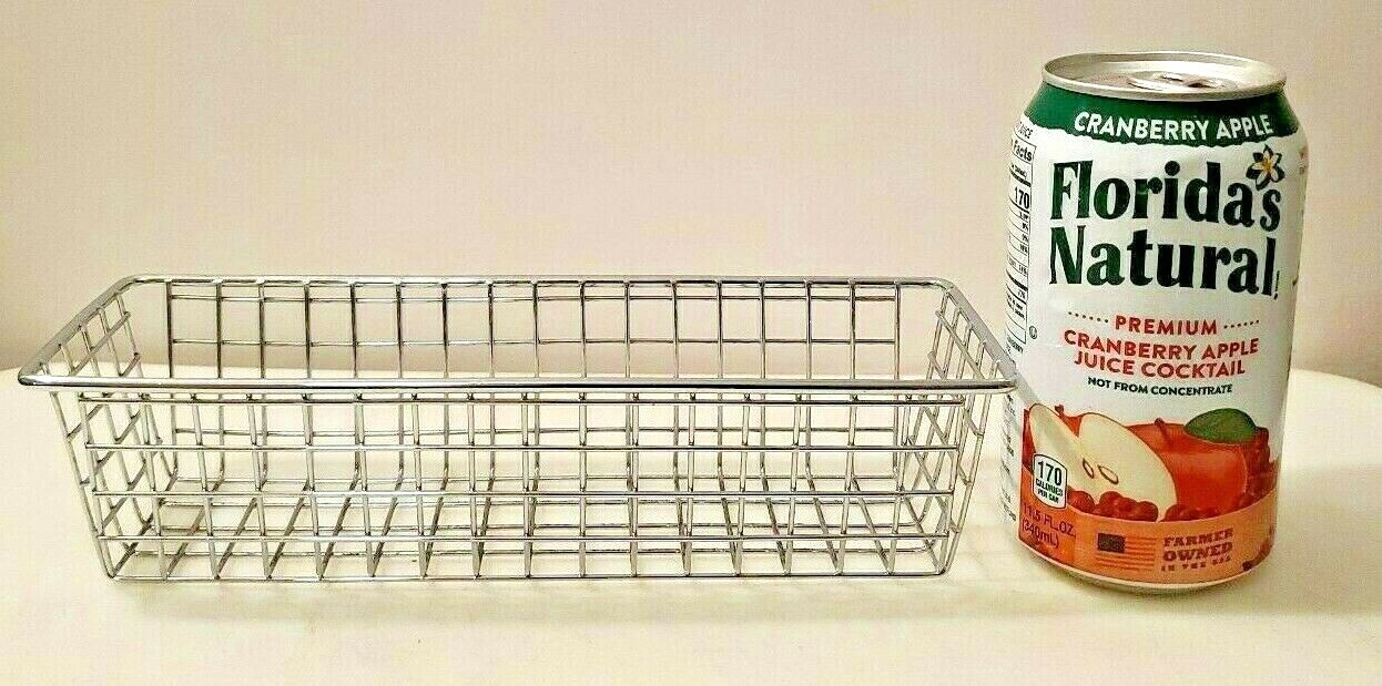 Small Wire Storage Baskets for Crafts Flatware Office Supplies & More 9 x 3 x 2 gallery