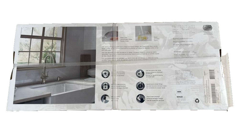 Brand New Kohler Thierry Pull-Down Kitchen Faucet Stainless Finish R22969-SD-VS gallery