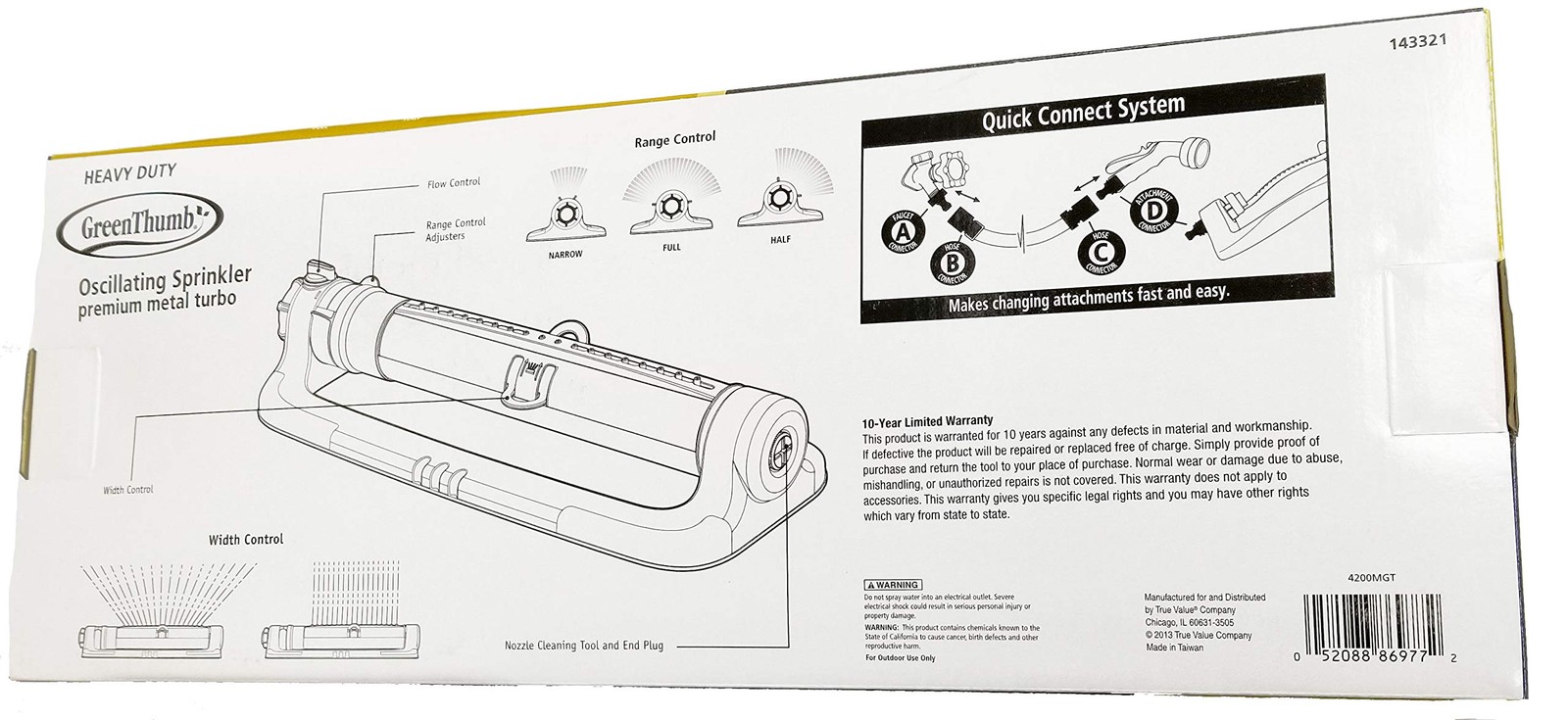 4200MGT Heavy Duty Metal Oscillating Sprinkler gallery