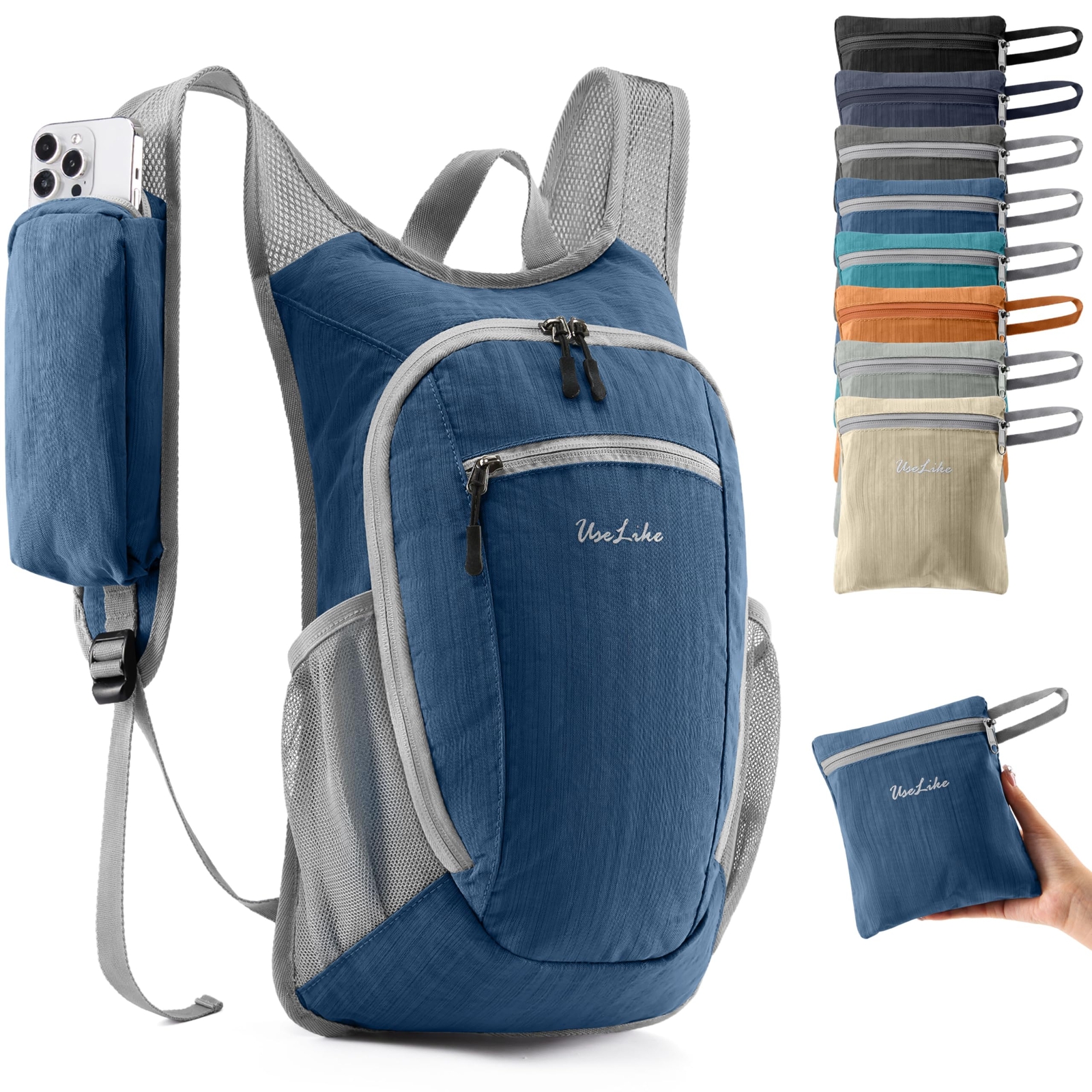 10L Small Hiking Backpack Travel Daypack Lightweight Packable Back Pack for W...