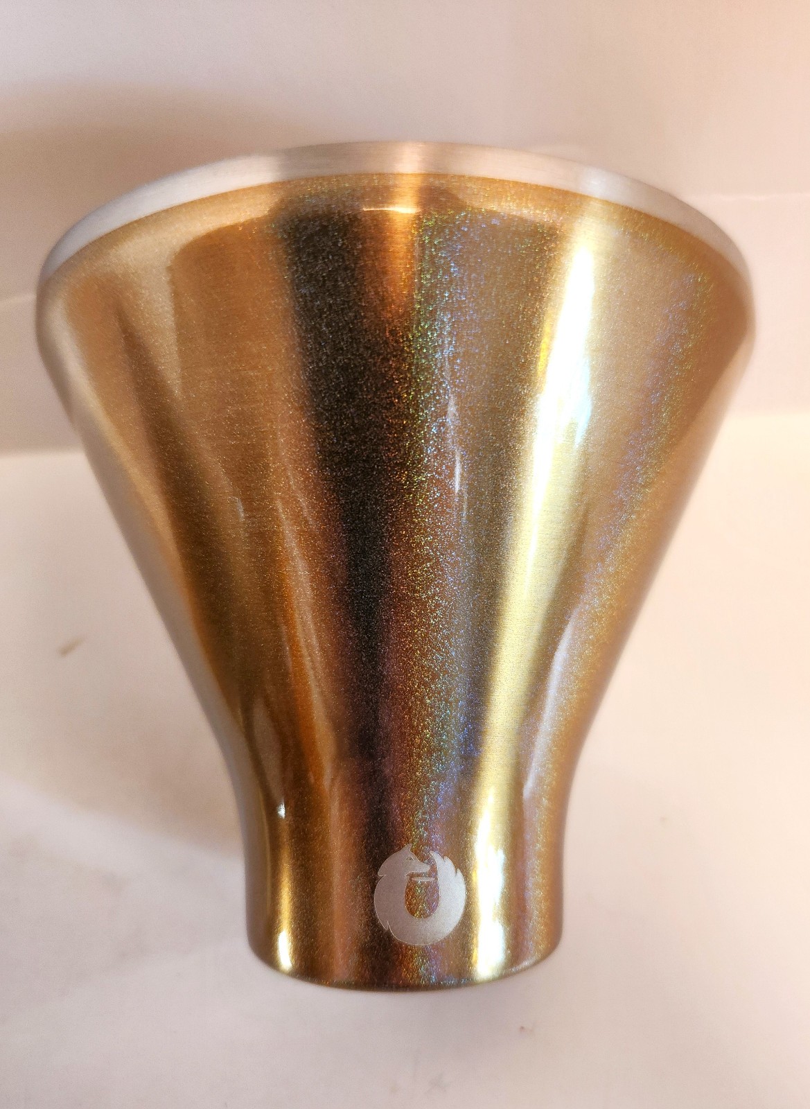 (2) Shimmer Gold Snowfox Vacuum Insulated Stainless Steel Martini Glasses gallery
