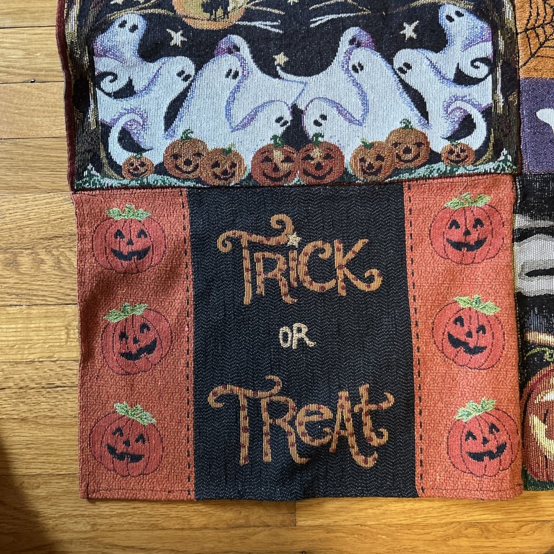 Halloween Patchwork Tapestry 36”x52” Retangular Table Topper Wall Hanging gallery